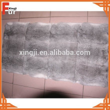 Fábrica china al por mayor Chinchilla Grey Rabbit Fur Plate